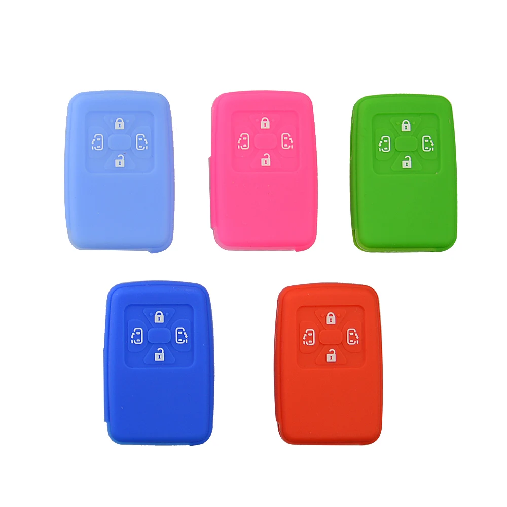 4 кнопки мягкий силиконовый резиновый чехол для автомобильного ключа протектор