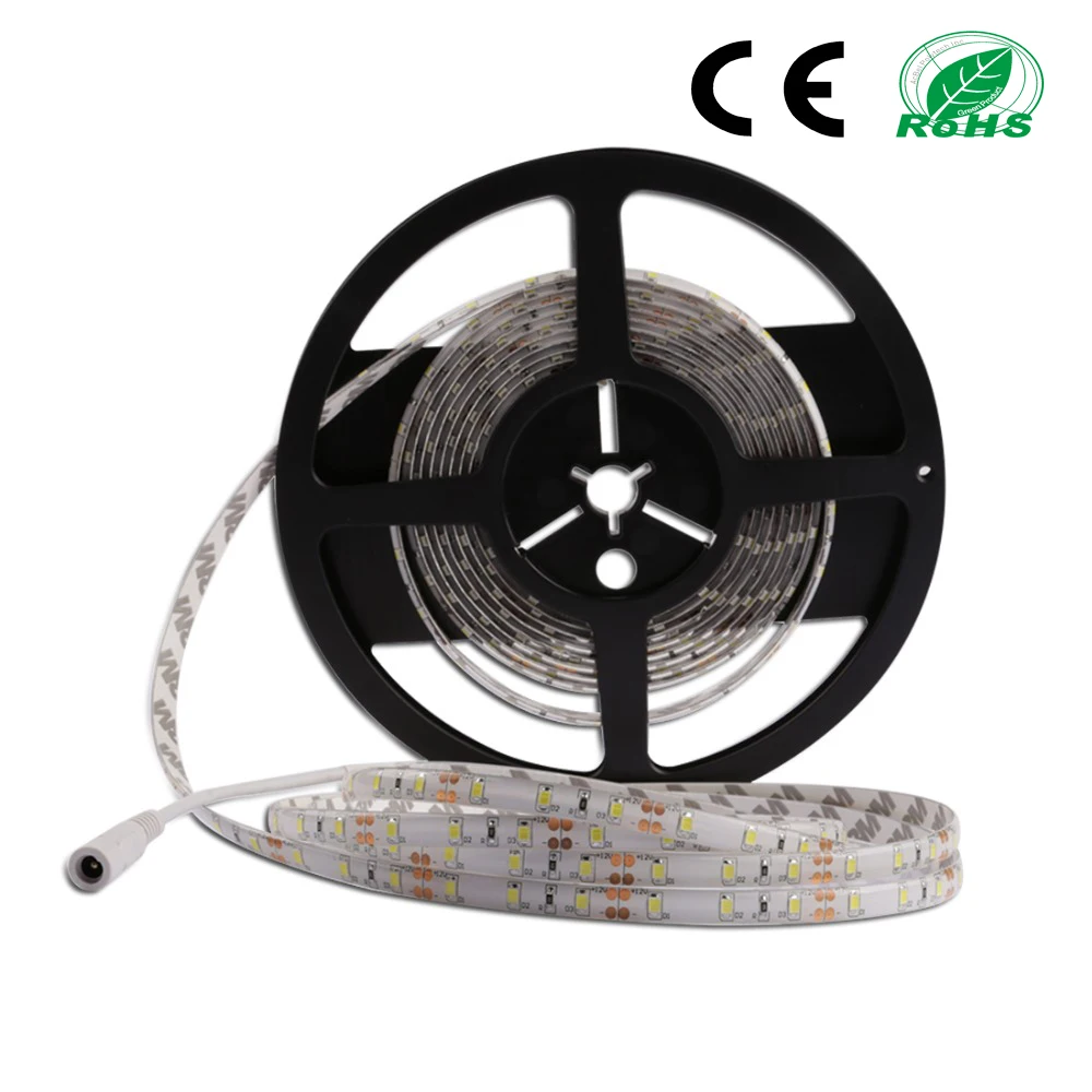 Светодиодные ленты 5 м/рулон SMD2835 12 V 60 W светодиодный гибкий свет 60/120 s/M Белый IP20/IP65