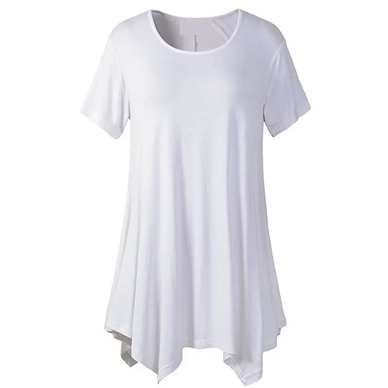 Летние Шорты рукавом Нерегулярные Хем Для женщин последние Дизайн свободные