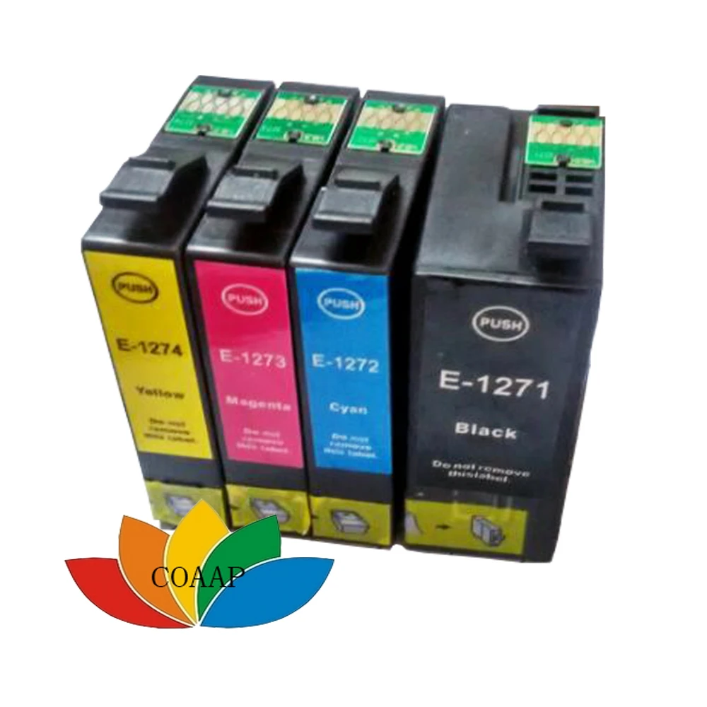 4 совместимых чернильных картриджа EPSON 127 T1271 T1272 T1273 T1274 для рабочей силы