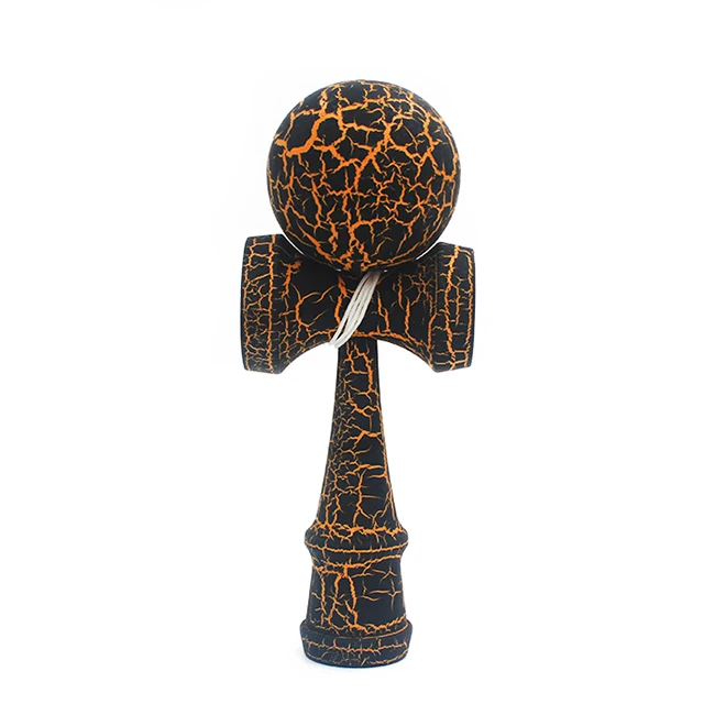Высококачественные деревянные наружные спортивные игрушки Kendama трещины бука деревянные игрушечные мячи для детей и взрослых игрушки открытый мячик для жонглирования подарок на день рождения - Цвет: yellow