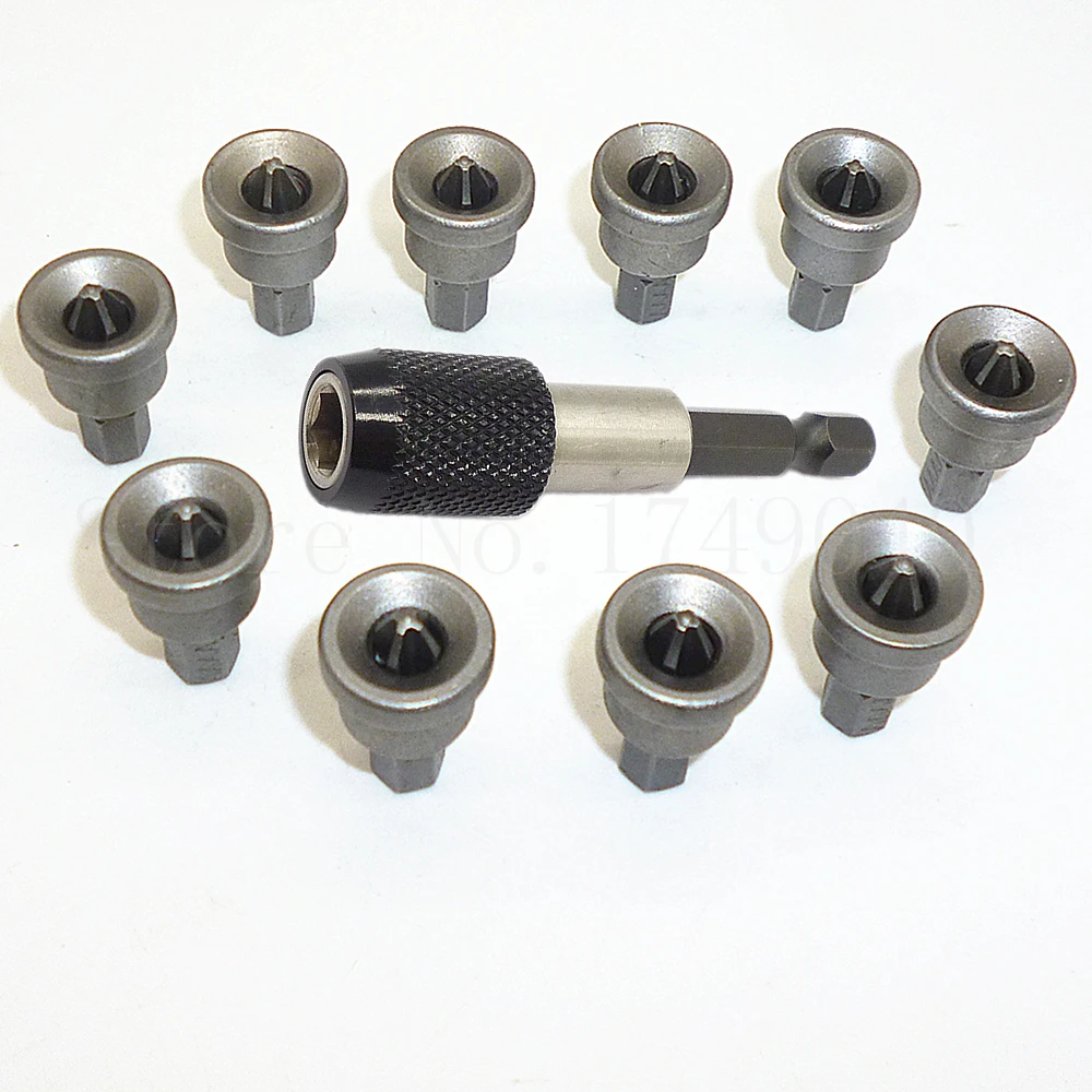 10 шт. 25 мм винты для гипсокартона PH2 крестообразная отвертка бит с ограничителем