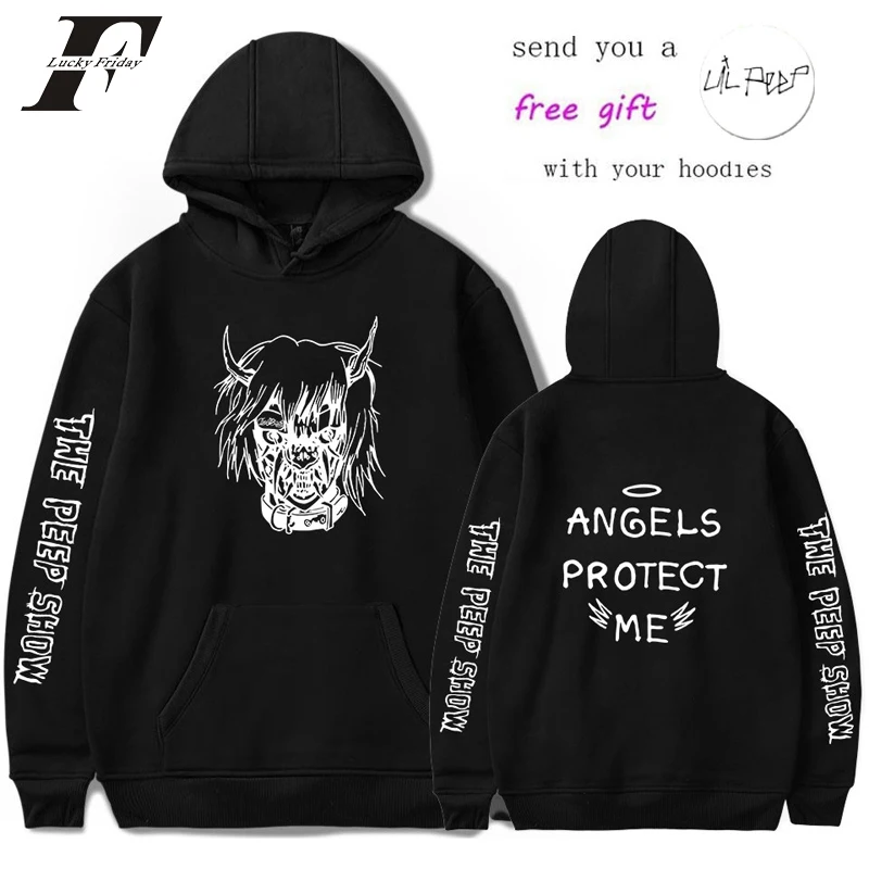 Толстовка Lil Peep Мужская/женская с капюшоном хлопковый Повседневный свитшот в