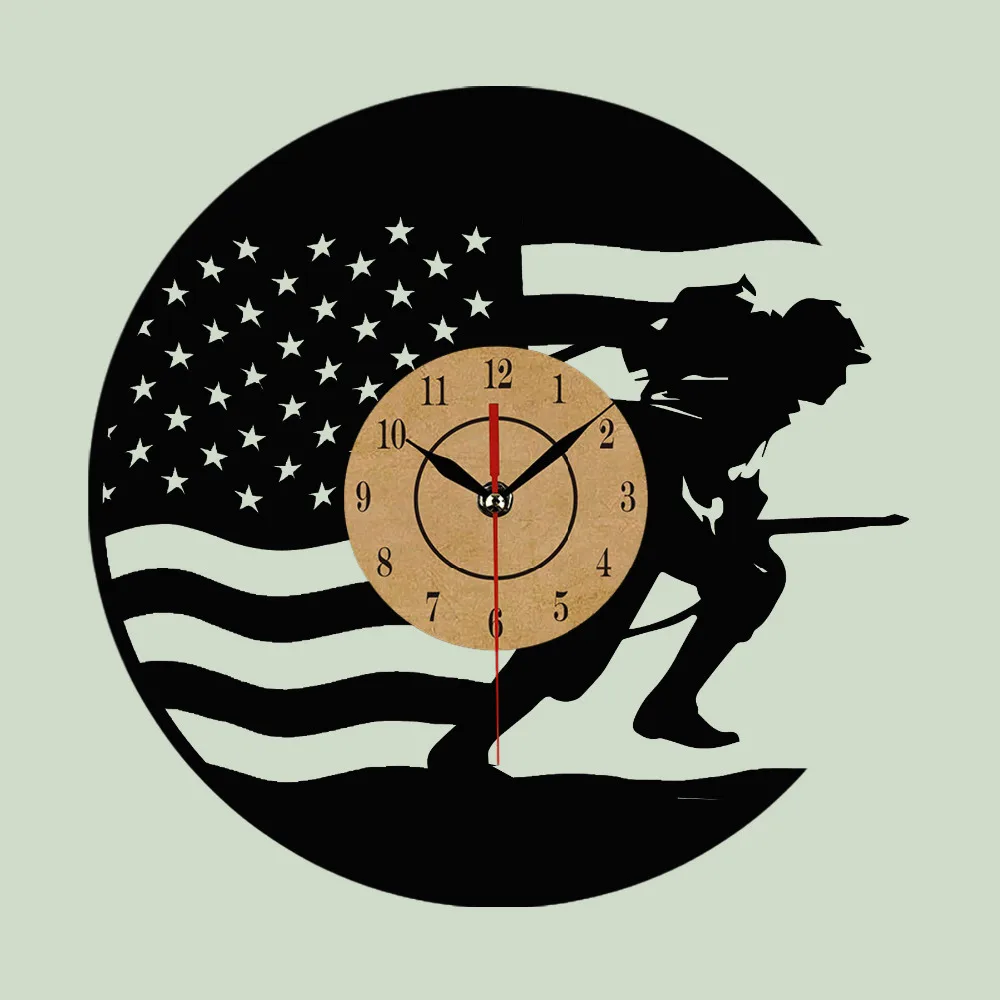 Крутой дизайн настенные часы CD виниловая пластина США современное искусство Relogio