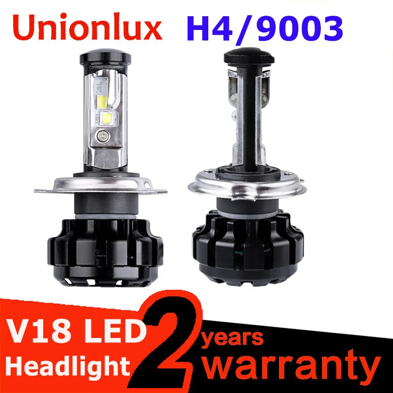 Автомобильные светодиодные передние фары V18 H7 светодиодный H4 hi low H11 H8 9005 HB3 HB4 9006
