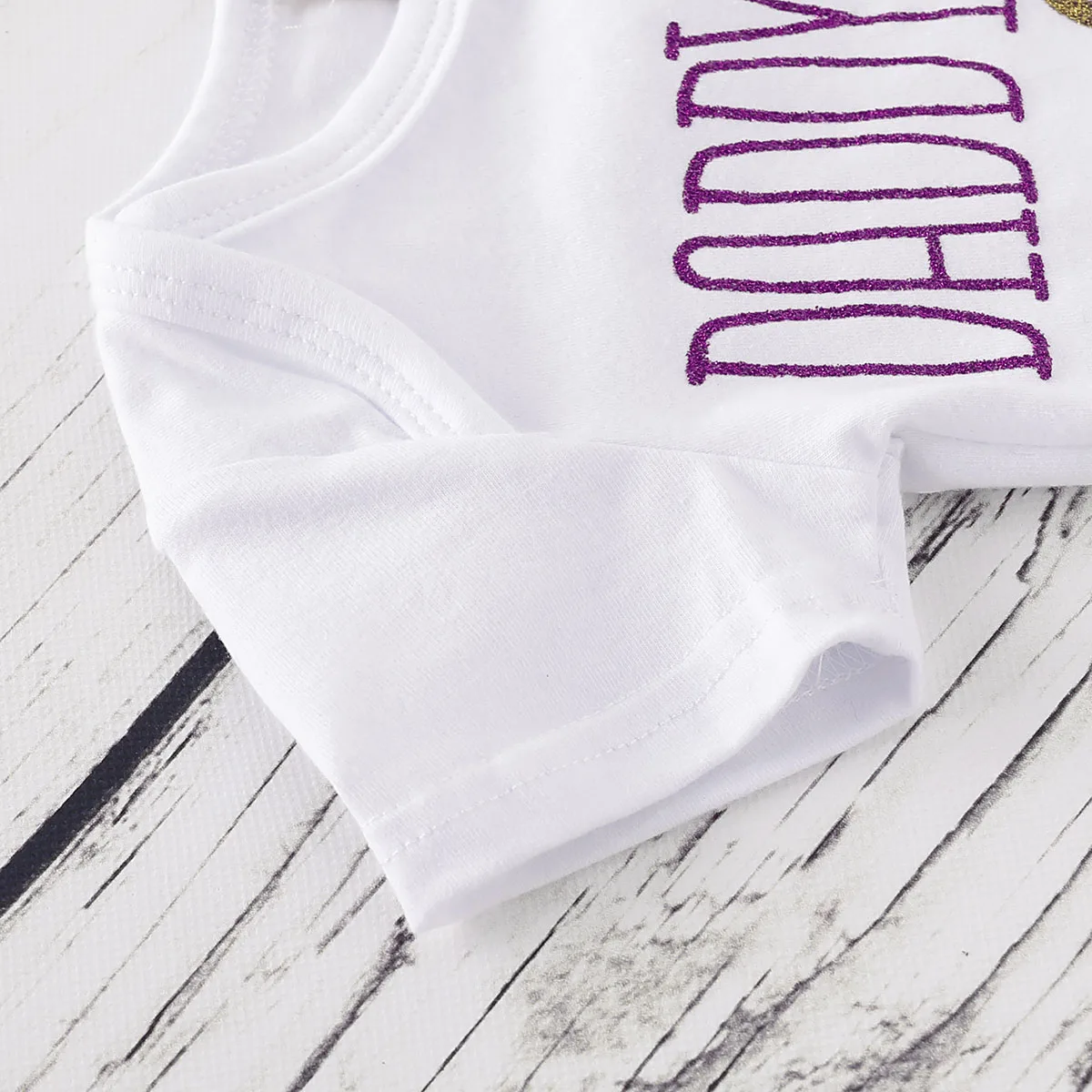 Милая Одежда для новорожденных девочек летний хлопковый комбинезон с короткими