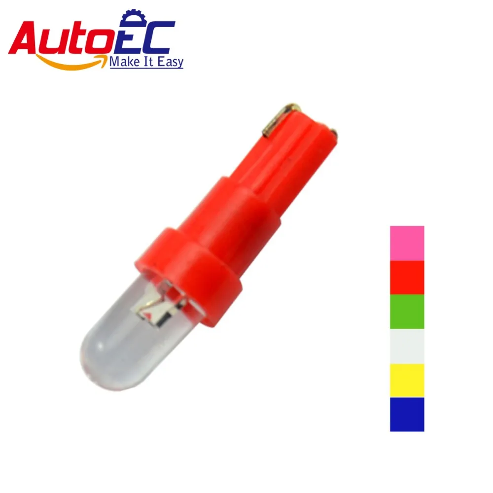 

Светодиодная лампа AutoEC 50x T5 37 58 70 73 74 79 17, белая лампа для приборной панели, спидометра, приборной панели, кластер 12 В # LA02