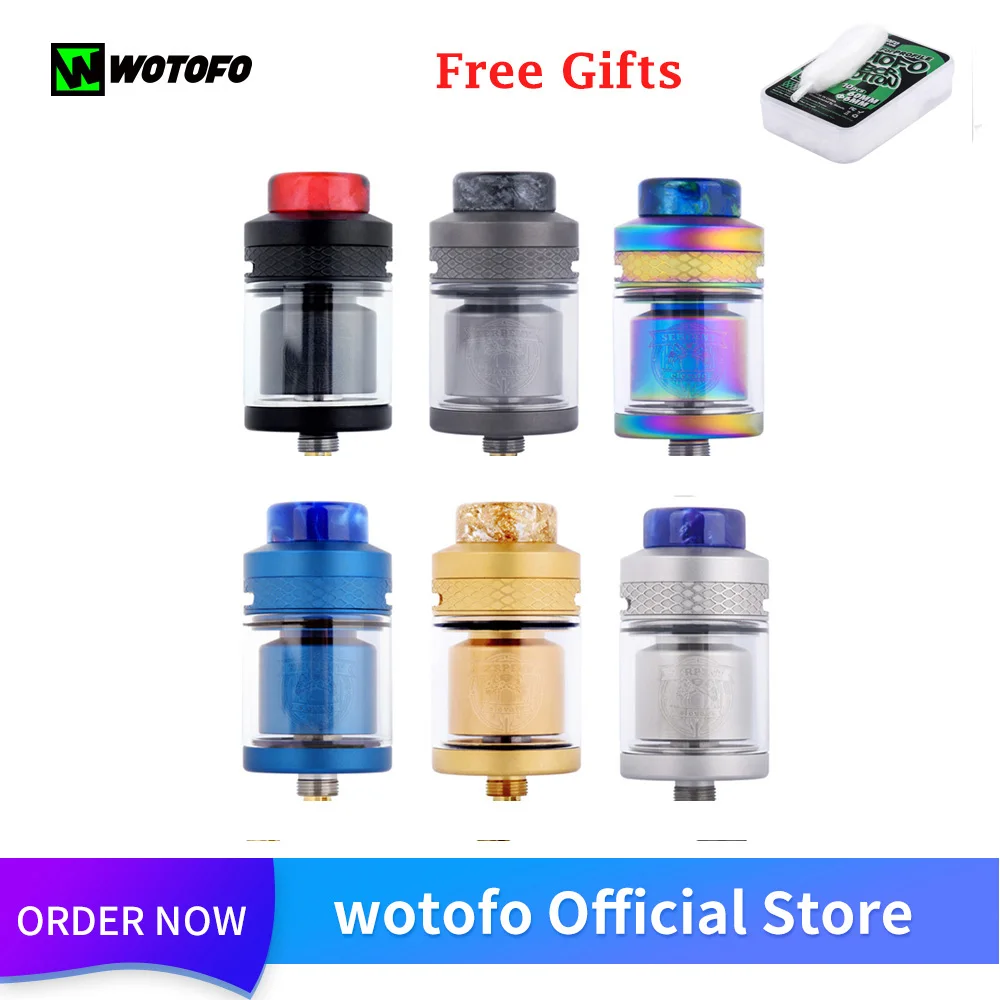 Оригинальный Wotofo Serpent Elevate RTA распылитель для электронной сигареты резервуар с