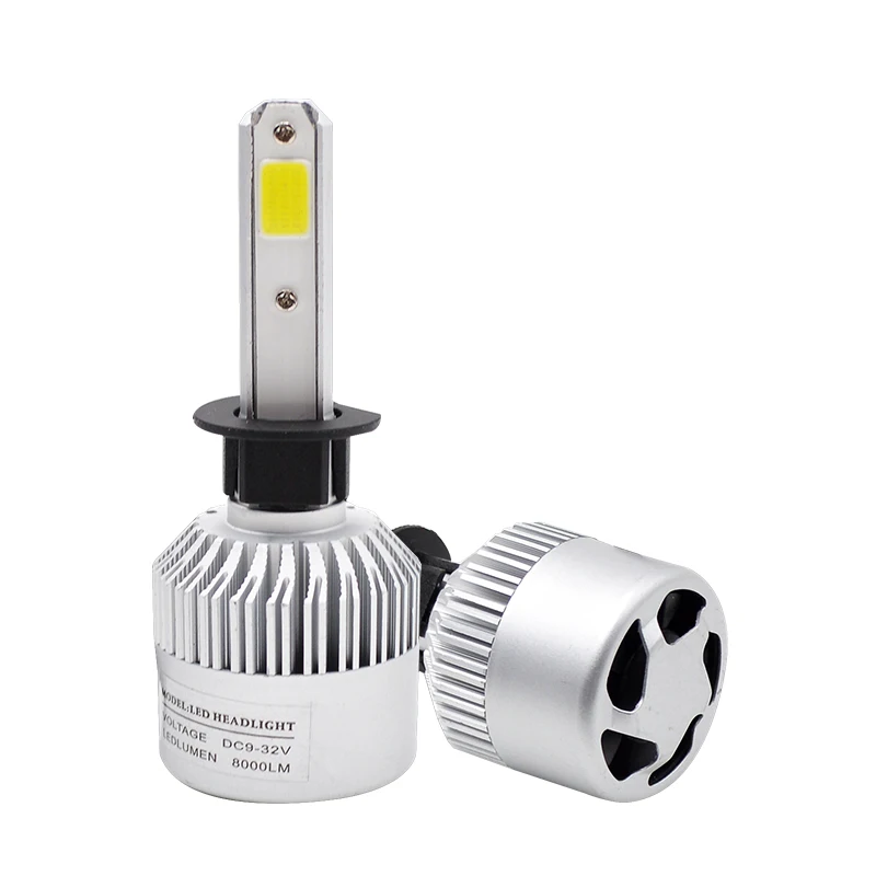 Taitian 2 шт. COB 72 Вт 8000LM 6500 К 12 В H7 turbo светодиодные фары H11 Canbus LED H4 авто h1 H3 H13 H27 880 9005 9006 9007 9012 5202
