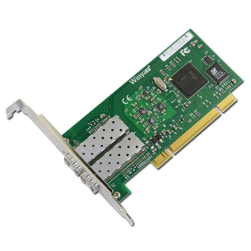 Winyao WY546DF PCI Настольный Gigabit Fiber lan Карта для 82546 PWLA8492MF двухпортовый SFP Fiber 1000 Мбит/с сетевая карта