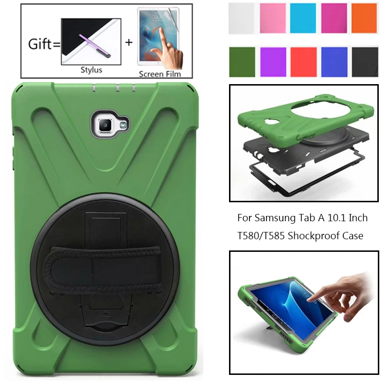 

Чехол для Samsung Galaxy Tab A A6 10,1 2016, чехол для Samsung Galaxy Tab A A6 10,1 2016, чехол для Samsung Galaxy Tab A A6 10,1, T585, T580N, прочный силиконовый Жесткий чехол с поворотной п...