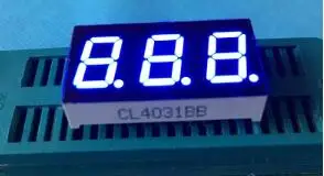 

10 шт. x 3 Бит, 0,4 дюйма, синий общий катод/анод, светодиодный дисплей, модуль
