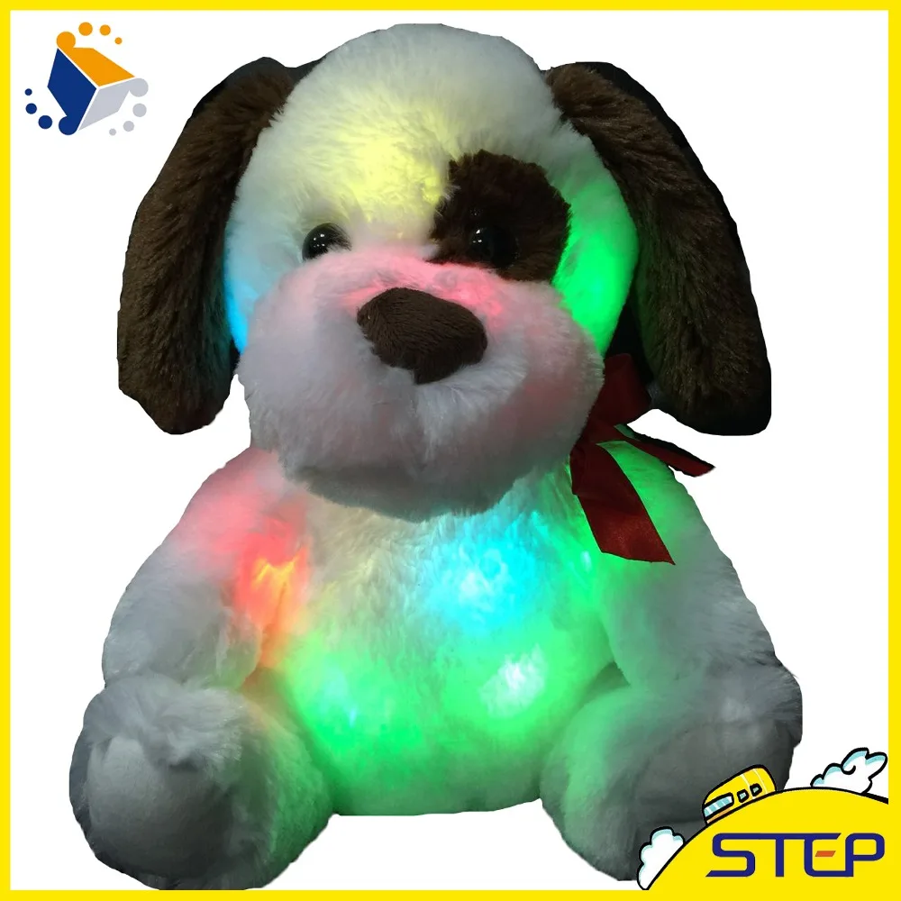 Прямая поставка 30 см Светодиодная светящаяся плюшевая игрушка для собаки в