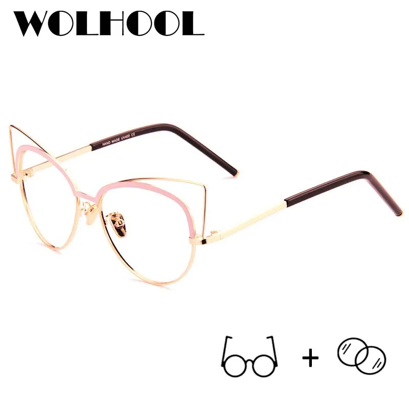 Fashion Women Prescription Glasses CR-39 Lens Eyewear Cute Girls Wearing Optical Myopia Eyeglasses Oculos |