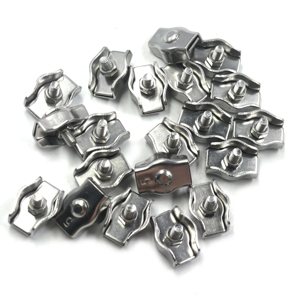 Серебряный зажим для кабеля зажимы провода 304 нержавеющая сталь Simplex M5 набор из