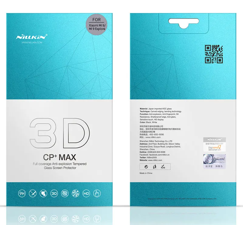 Nillkin 3D CP+ Max закаленное стекло для Xiao mi 9 mi 9 Pro Полное покрытие экрана изогнутый защитный олеофобный