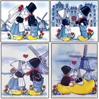 Мультяшные маленькие украшения для комнаты-партнера, вышивка, узор, полноразмерныекруглые 5D алмазные картины сделай сам, 3D вышивка крестиком, мозаичные наклейки