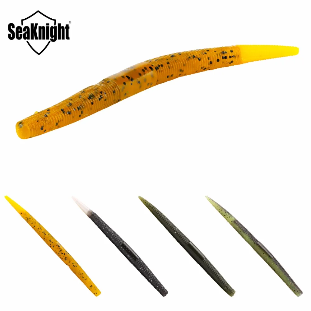Seaknight SL018 24 шт., искусственная приманка, мягкая, Сенко червь, 127 мм, 5 дюймов, 6,9 г, приманка для рыбалки, мягкая, карп, Аксессуары для рыбалки