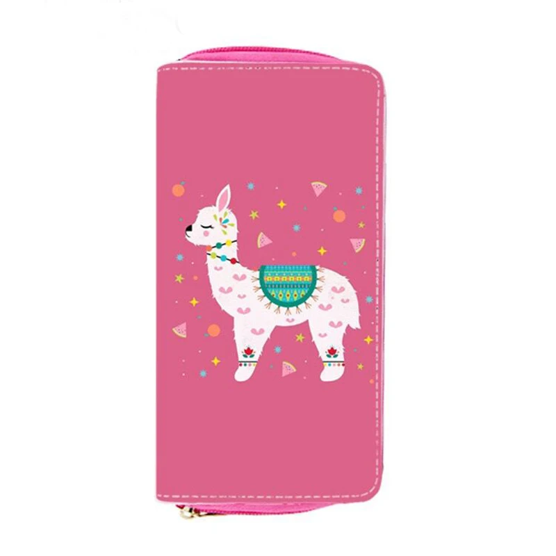 Женские кошельки с персонажами мультфильмов альпака единороги фламинго | Багаж и