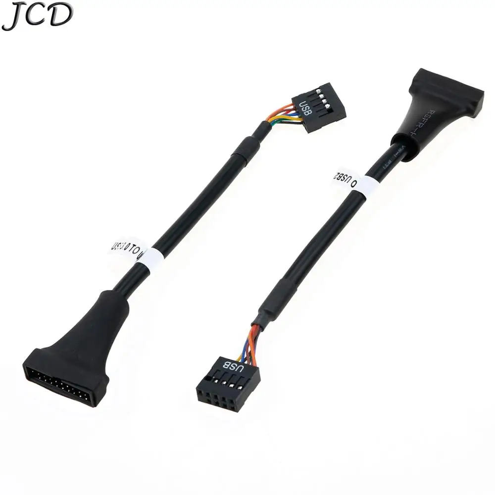 JCD 20 Pin USB 3 0 Корпус штекер на 2 9 Материнская плата гнездо адаптер кабель для