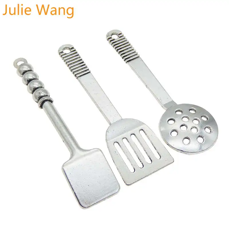 Julie Wang 3 шт. смешанный шпатель шармы кухонный инструмент из сплава античное