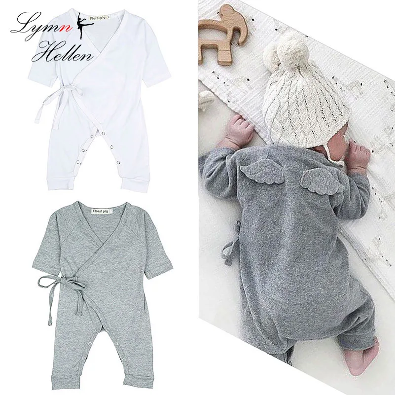 Детский комбинезон с крыльями и ангелами хлопковый кардиган короткими рукавами