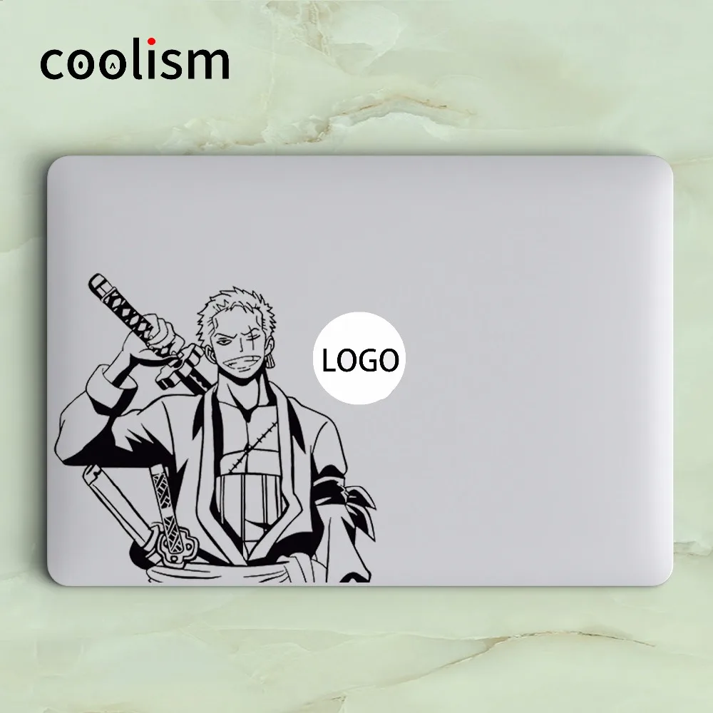 Одна деталь Roronoa Зоро наклейка для ноутбука Macbook Наклейка Air Pro retina 11 12 13 15,6 дюймов Mac Mi поверхность книга наклейка