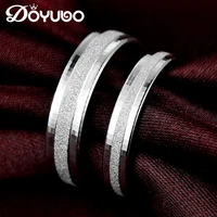 doyubo simple lovers 925 sterling silver wedding rings for men women classical solid silver couples rings accessories vb050