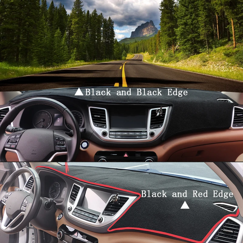 For Ford ecosport 2013 - 2017 Car Styling Non-Slip Bottom Covers Dashmat Dash Mat Sun Shade Dashboard Cover Capter | Автомобили и