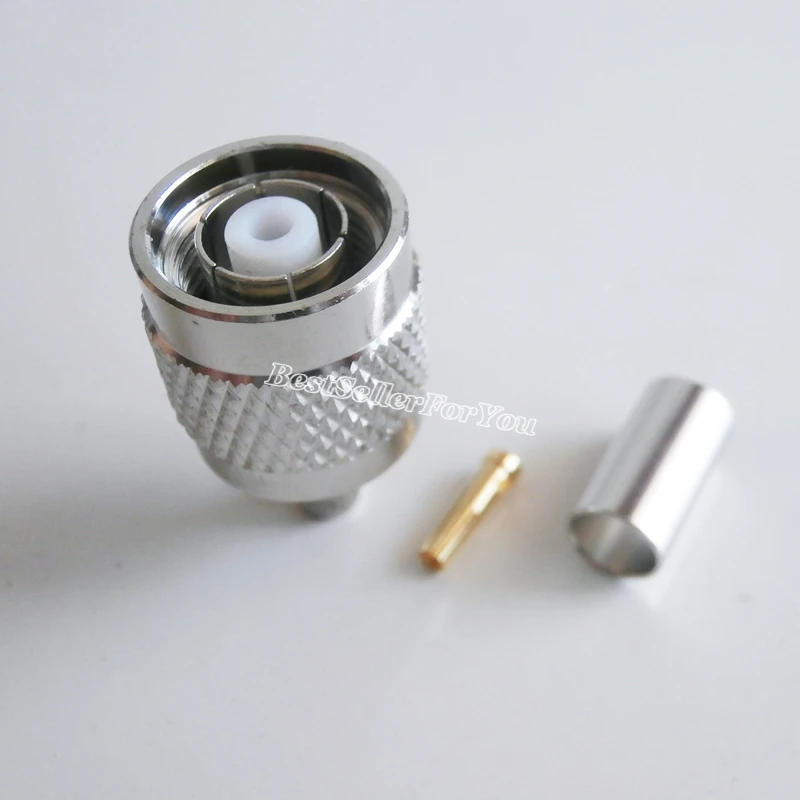 10 шт. обжимные штекеры для кабеля RG58 RG142 RG400 LMR195|plug connector|plug maleplug m |