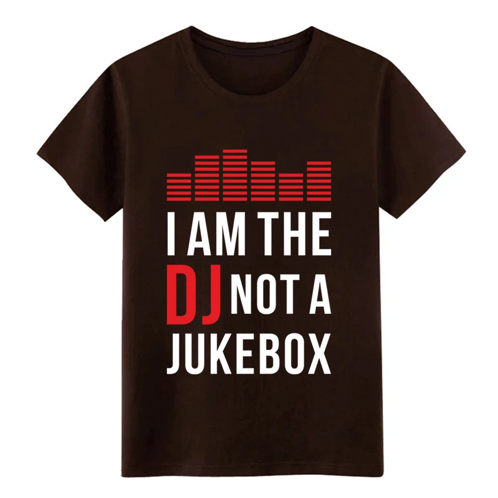 Мужская футболка с надписью I am the DJ not a Jukebox удобная Весенняя винтажная рубашка