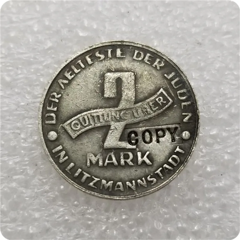 Польша: 2 Марка 1943 GETTO Juden копия|Безвалютные монеты| |