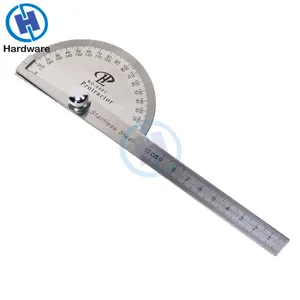 1 шт. транспортир из нержавеющей стали на 180 градусов, угломер, измерительная линейка, инструменты