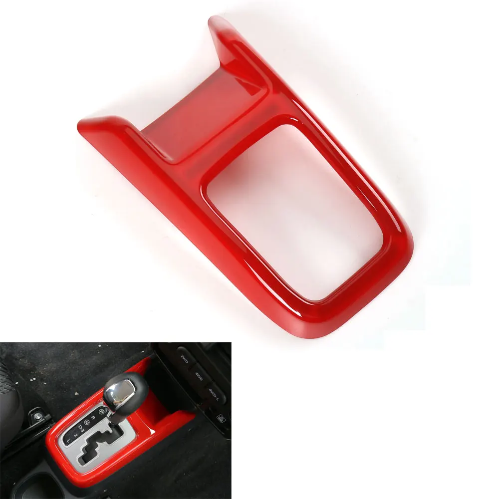 

BBQ@FUKA Car Interior Gear Shift Decorative Trim Cover Full Panel Frame Decoration Fit For Jimny 2007 2008 2009-2015 Car Styling