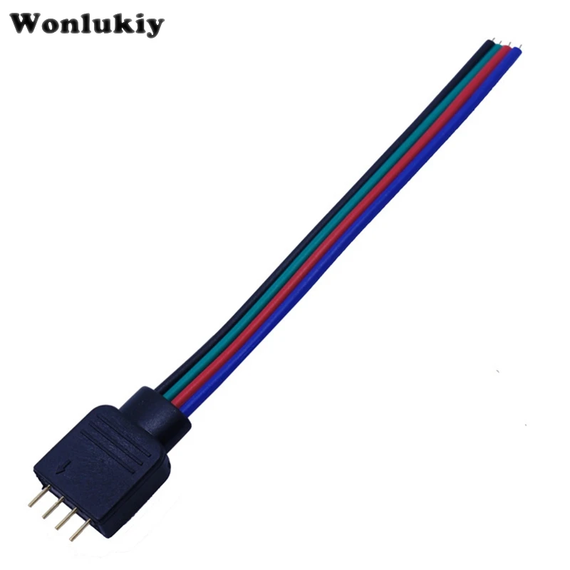 10 см 15 5 шт./лот RGB 4 контактный разъем Папа мама проводной кабель для 5050 3528