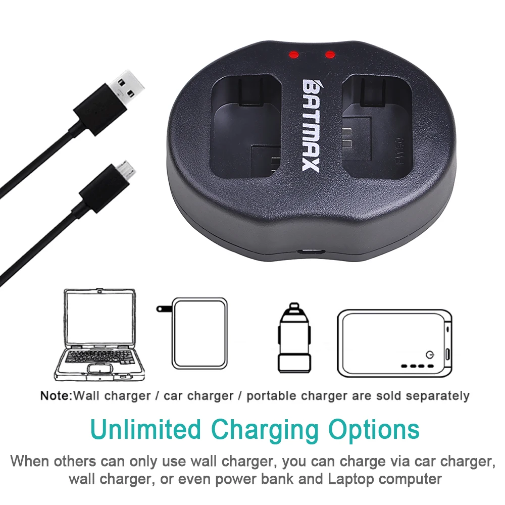 Batmax2шт NP-FW50 NP FW50 Камера Батарея + Dual USB Зарядное устройство для объективов цифрофой