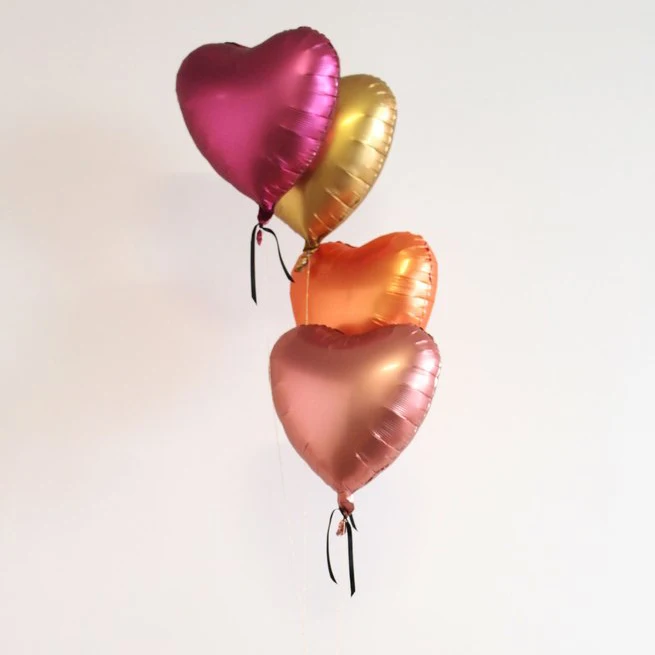 Воздушные шары из матовой алюминиевой фольги с 18 &quotсердечком для Дня Святого