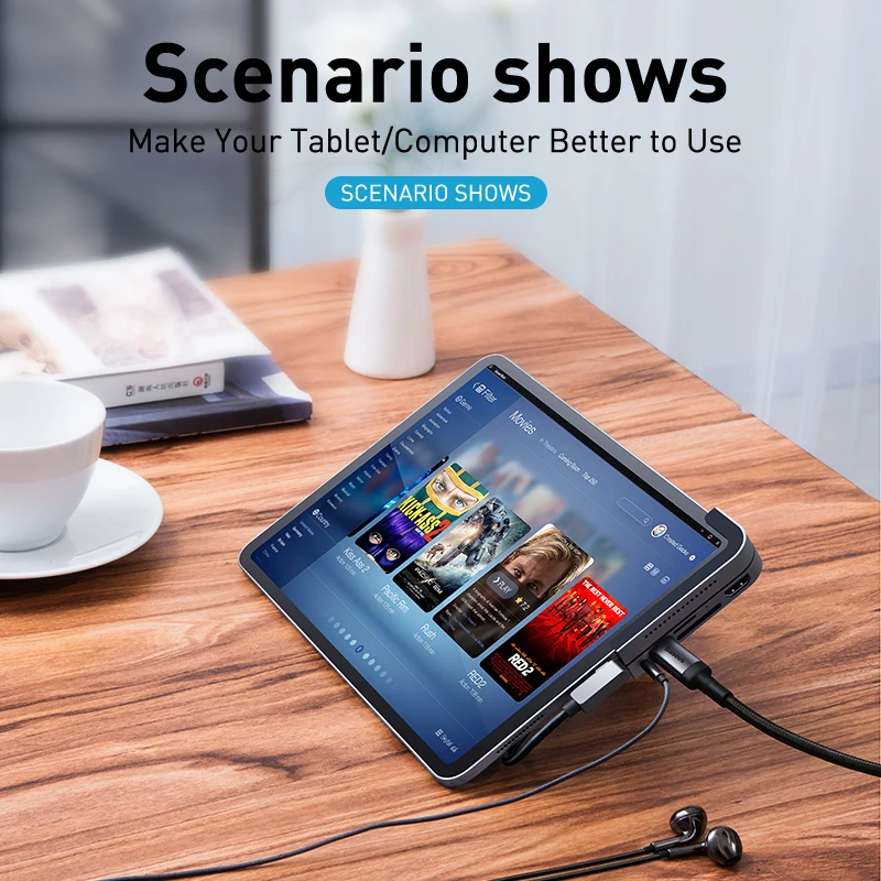 Baseus USB C концентратор USB 3,0 HDMI usb-хаб для iPad Pro type C концентратор для MacBook Pro док-станция мульти 6 портов usb type-C концентратор