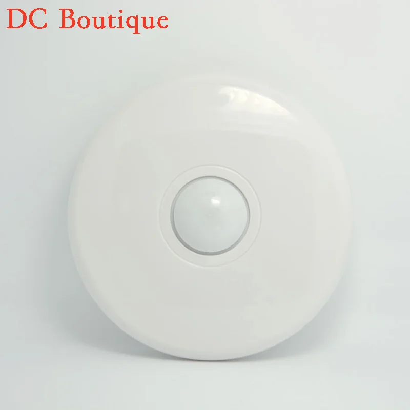 

(1 PCS)Free shipping Indoor ceiling type Double sensor infrared and microwave intelligent Motion detector PIR Alarm NC