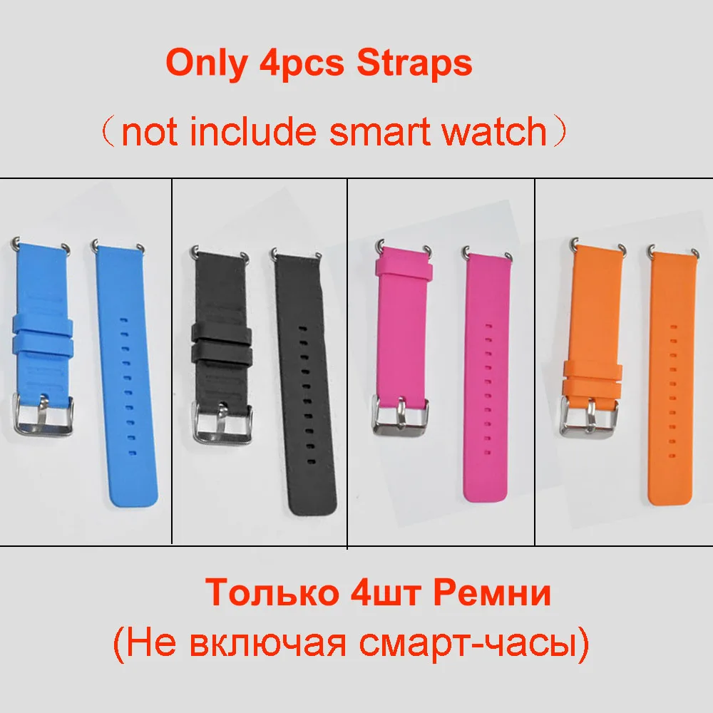 Детские gps умные часы Q90 Wifi сенсорный экран Детские умные часы SOS расположение вызова для детей безопасный анти-потеря монитор PK Q50 Q528 Q80 - Цвет: Only 4pcs straps