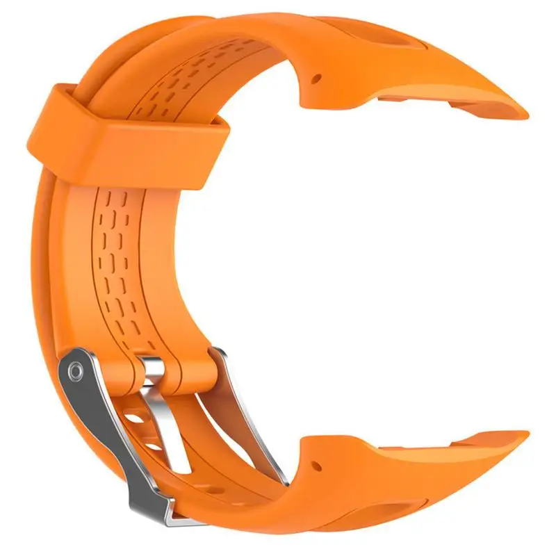 Orange 8 цветов Силиконовый Браслет Смарт часы ремешок для Garmin Forerunner 10 15 gps бег спортивные часы замена запястье - Цвет: Orange