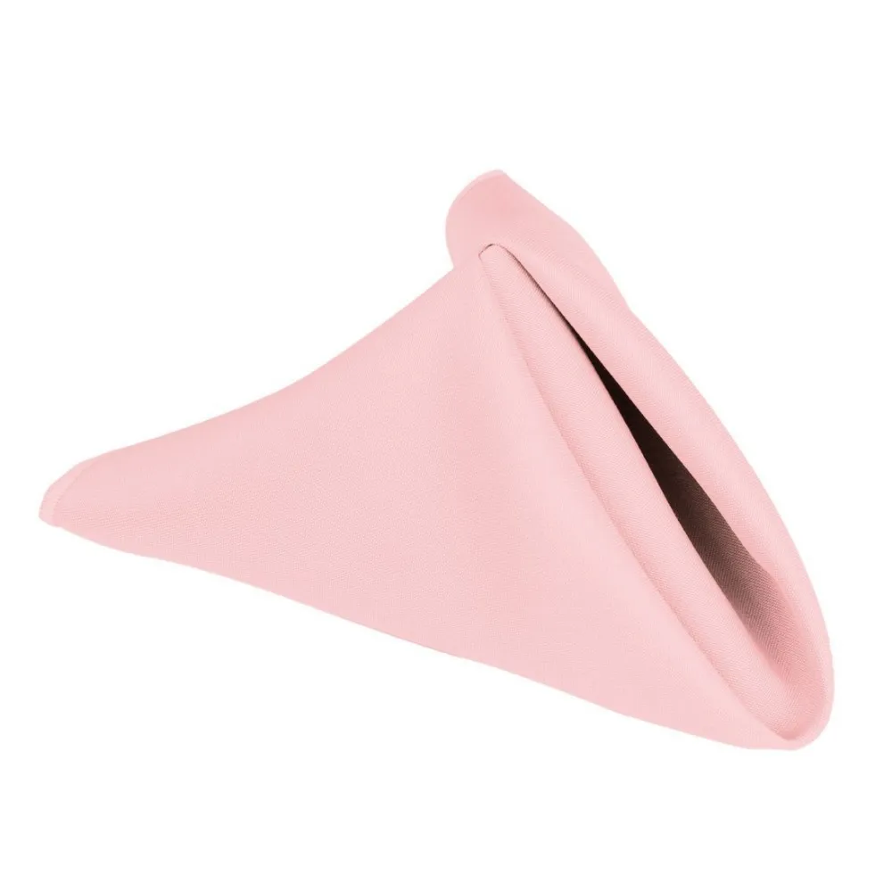 

Free Shipping - 20 Pieces x Perfect for Home Party Wedding Polyester Cotton Feel 45cm Pink Napkins