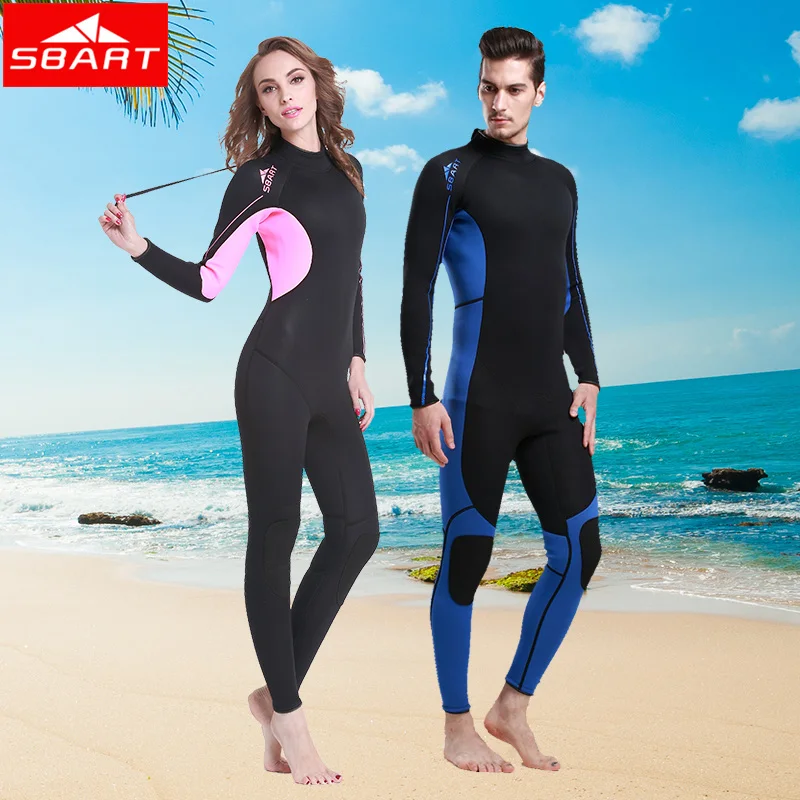 SBART Гидрокостюм Из Неопрена 3 ММ Серфинг Гидрокостюмы Женщин Мужские Полное Тело