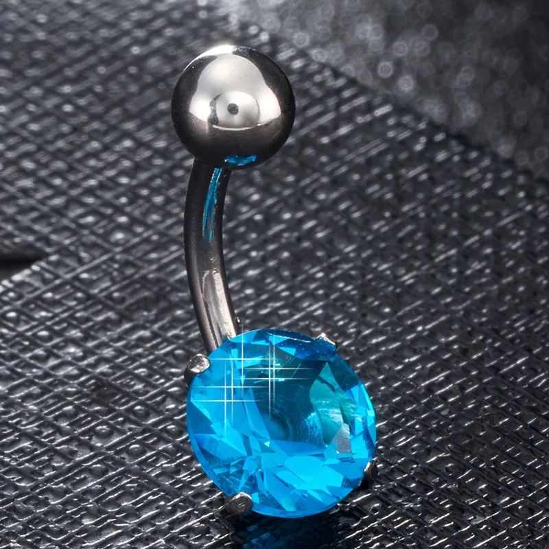 1 шт. кольцо для пирсинга живота в стиле панк нержавеющая сталь 316L 4 цвета| |