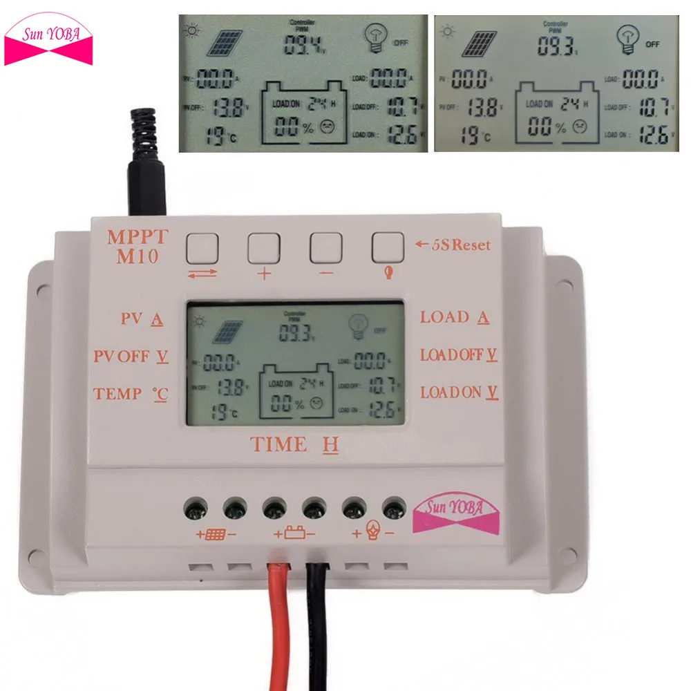 LCD 10A MPPT регулятор заряда батареи 12 V/24 V 130 W/260 W A391 APJ|battery module|batteries batteriesbattery radio alarm