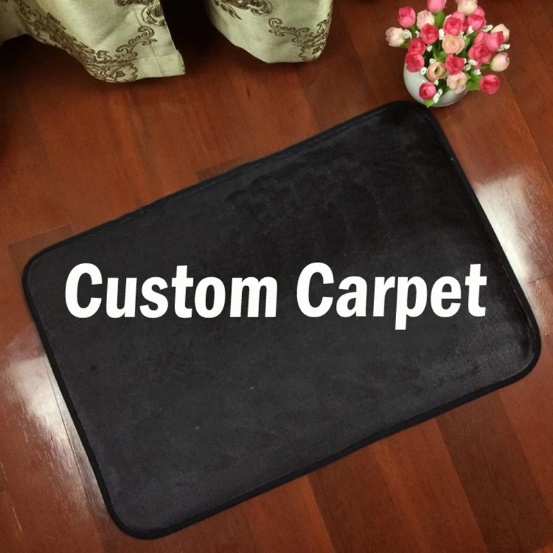 

Bathroom Kitchen Customized Mat Printed Kitchen Carpets Doormats Suede Floor Mat for Living Room Anti-Slip Tapete Personal Mat