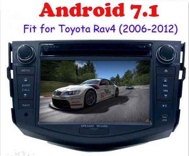 Android 7 1 8 ядер 4G RAM автомобильный DVD GPS для Toyota RAV4 RAV 4 2006 2007 2008 2009 2012 WIFI Авторадио