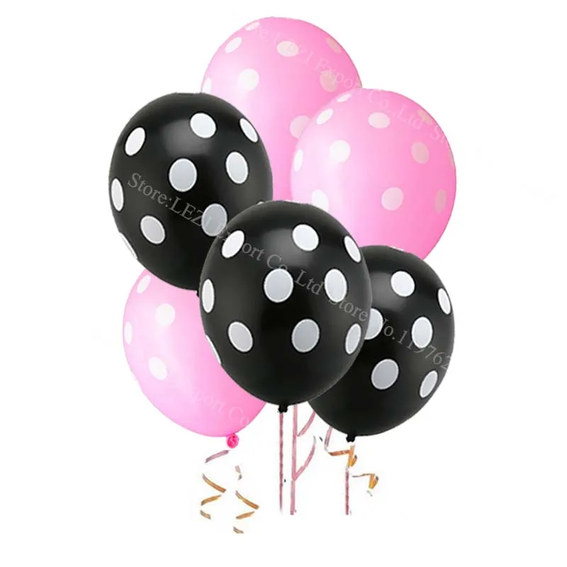 30 штук 12-дюймовых латексных шариков с точками для свадебного декора, гелиевых шариков для дня рождения, украшения праздника, игрушек для детей, наполненных глобосов для вечеринки в честь рождения ребенка.