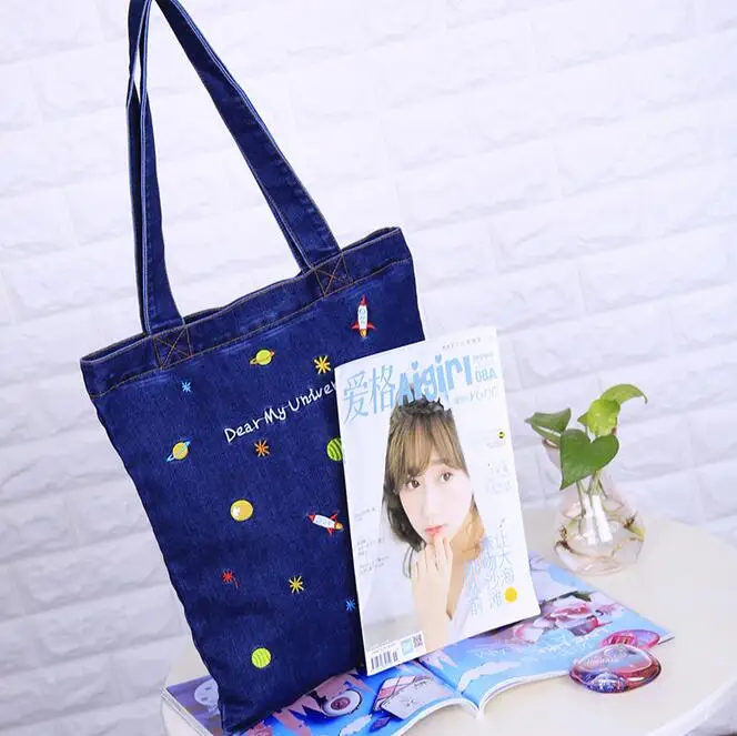 072617 newhotstacy сумка женская мода на одно плечо тоут джинсовая сумка|jeans bag|bag fashion womenbag