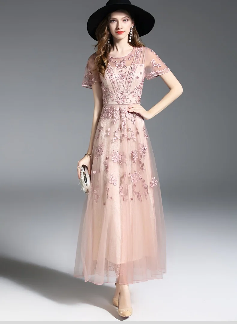 Роскошное Свадебное платье, Vestidos De Festa, женское кружевное длинное платье ручной работы с бисером,, женские платья, одежда для особых случаев